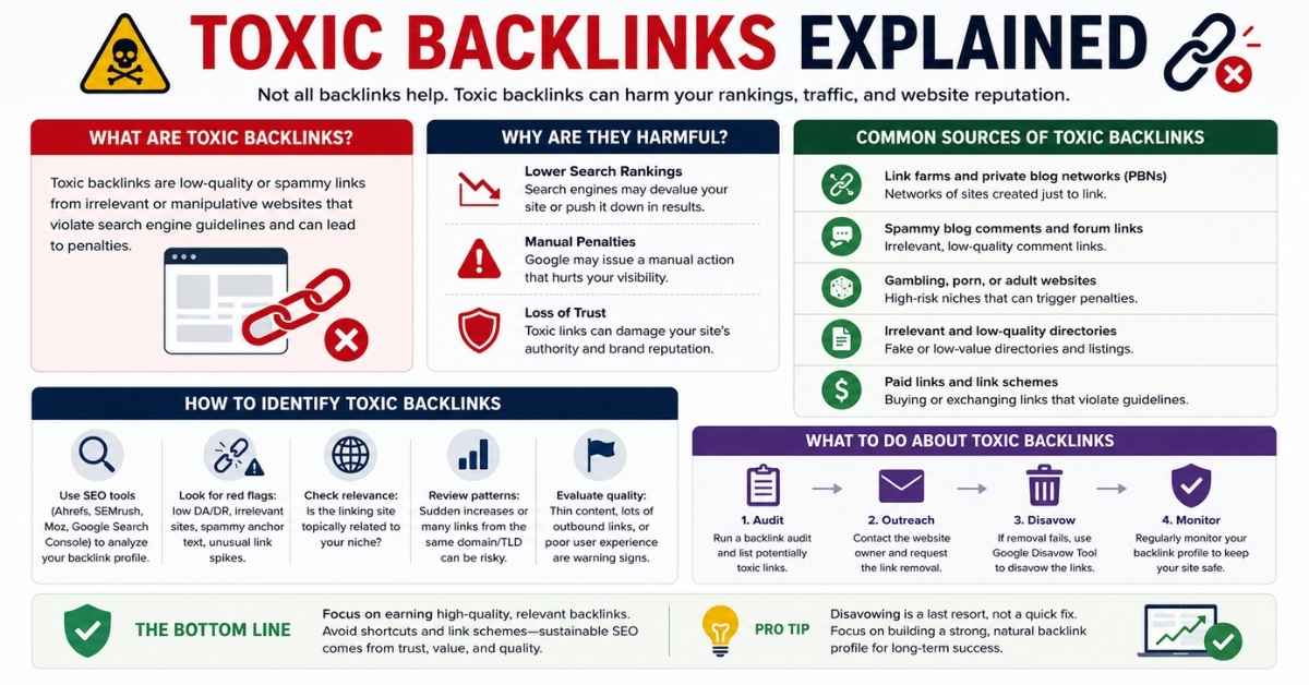 Toxic Backlinks Explained: Identify, Remove & Prevent SEO Risks